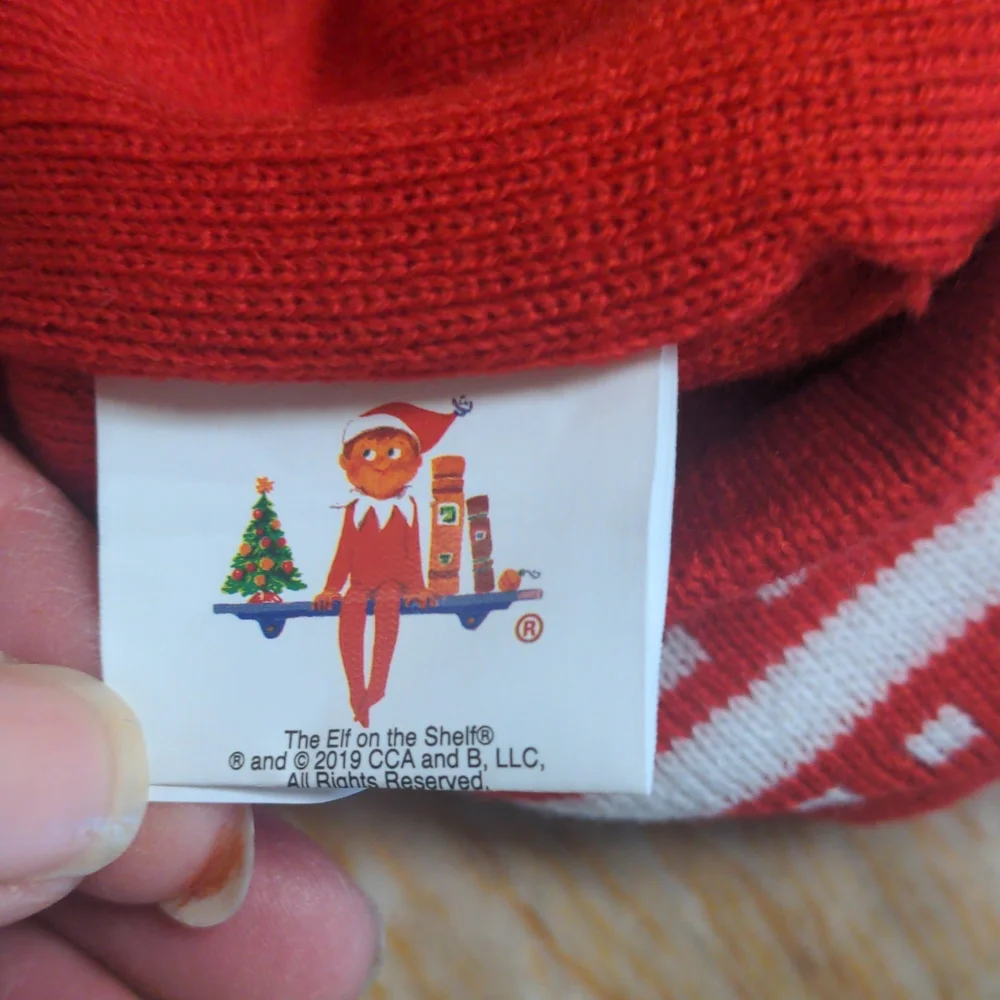 Elf on the Shelf Christmas Beanie hat cap
